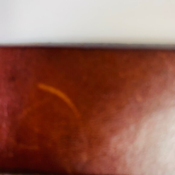 Roundtree Yorke Saddle Brown Leather Belt Sz 34 Classic Buckle Jean Casual Dress - Picture 14 of 14